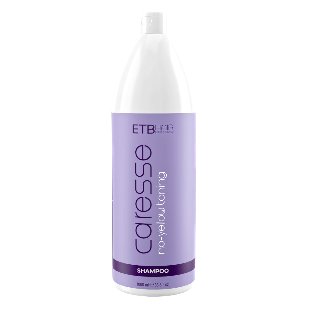 Șampon Neutralizator ETB Caresse No-Yellow – pentru un Blond Rece, Strălucitor și Fără Tonuri Galbene