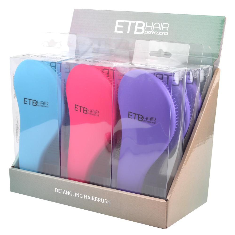 ETB Hair Display Profesional cu 9 Perii Colorate pentru Descâlcirea Părului