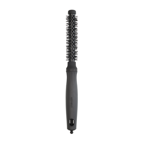 Perie termică rotundă Olivia Garden Expert Blowout Shine 15mm Black Label cu peri ondulați și bară ceramică turmalinată