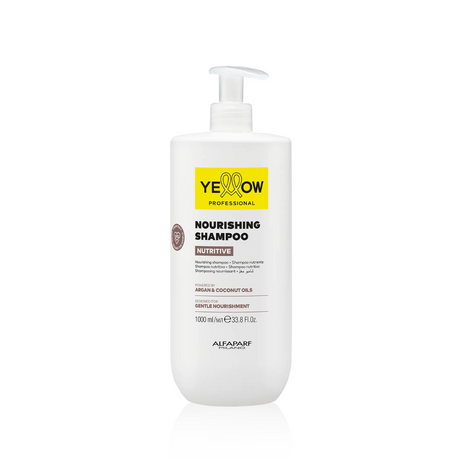 Șampon Hrănitor pentru Păr Uscat Yellow Nourishing Shampoo cu Ulei de Cocos și Argan - 1000ml - Păr