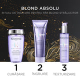 Set Kérastase Blond Absolu Fondant Holiday 2024 Șampon Iluminator 250ml + Tratament Fortifiant 250ml + Serum Leave-in