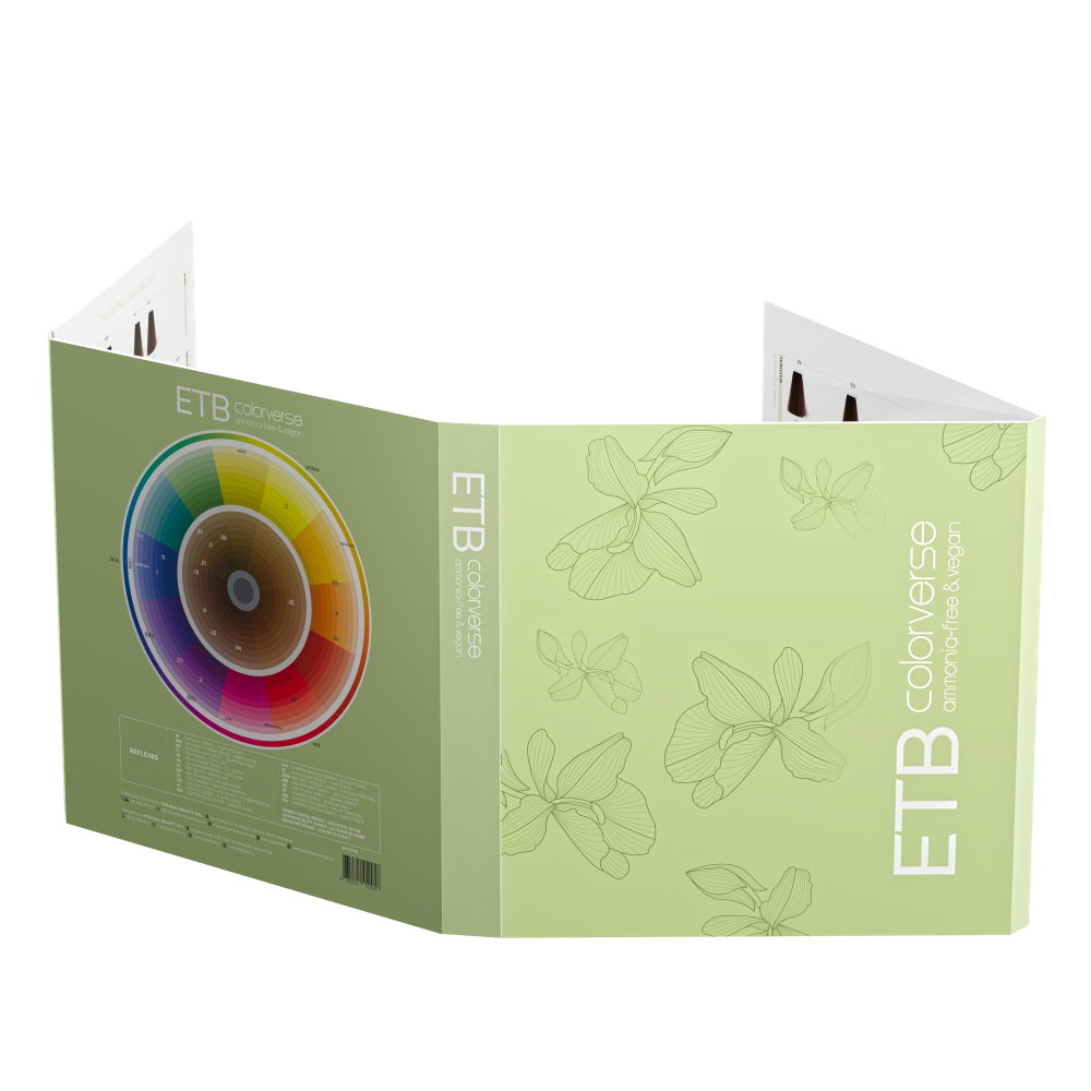 ETB Hair Professional – Catalog Culori pentru Vopsea Fără Amoniac, 70 de Nuanțe